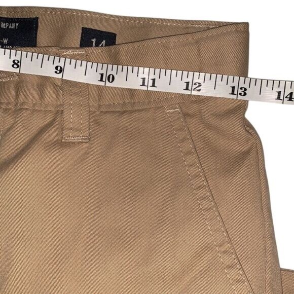 Old Navy Kids Khaki Pants Slim Fit Size 14 Cotton Straight Leg Casual - Picture 8 of 9